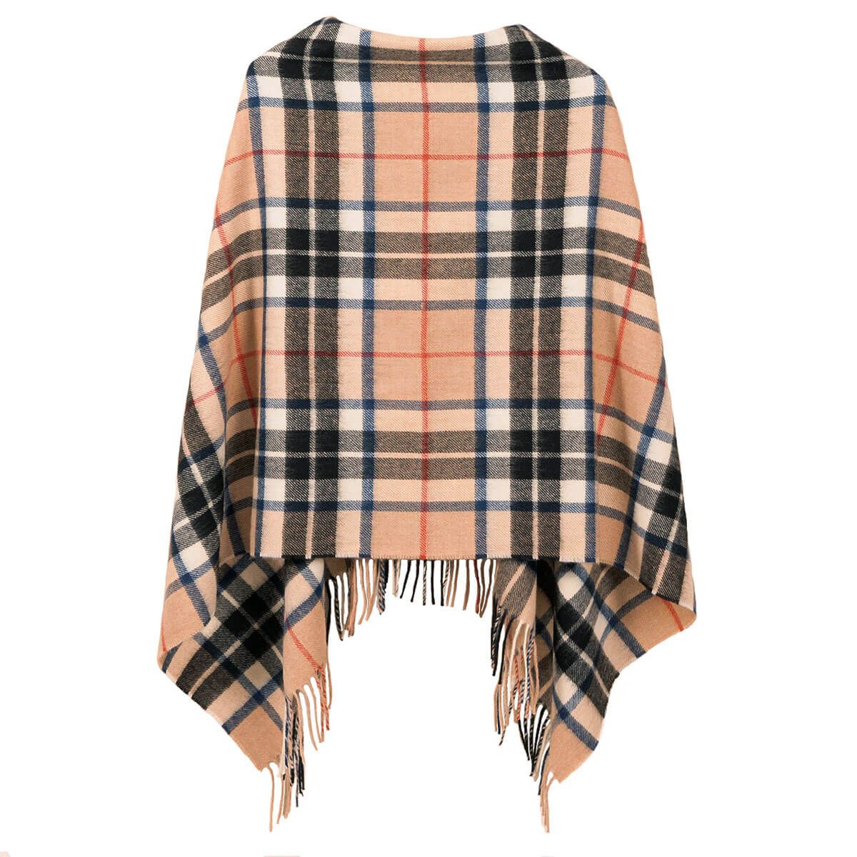 Georgia Thomson Camel Lambswool Poncho - Click Image to Close